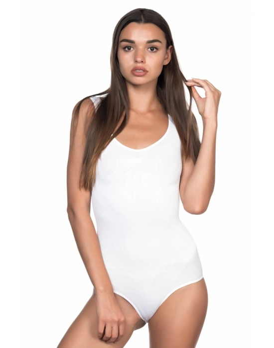 Beyaz Mı Emay 1924 Soft Kalın Askıllı Çıtçıtlı Body