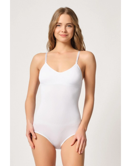 Beyaz Mı Emay 1925 Soft Pedli Çıtçıtlı Body