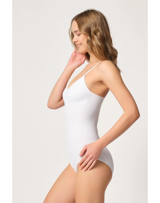 Beyaz Mı Emay 1925 Soft Pedli Çıtçıtlı Body