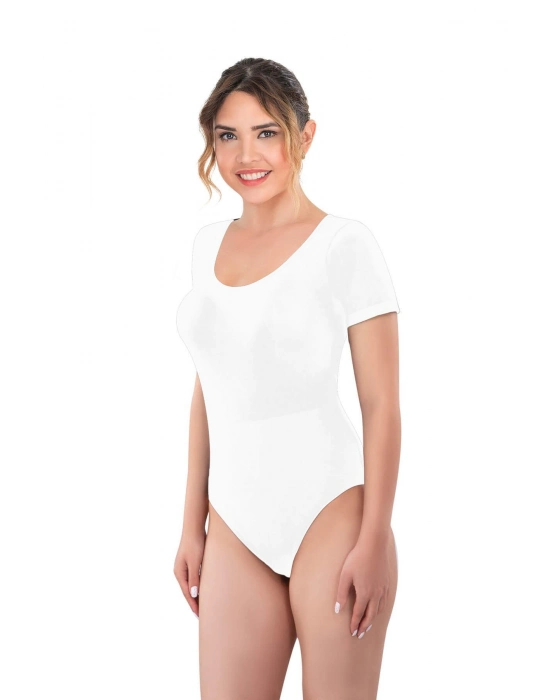 Beyaz Mı Emay 1926 Soft Yarım Kollu Body