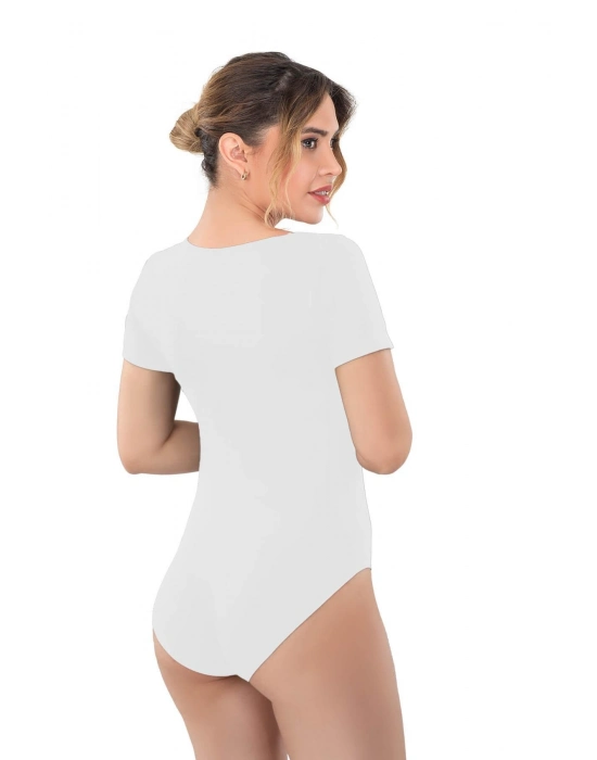 Beyaz Mı Emay 1926 Soft Yarım Kollu Body