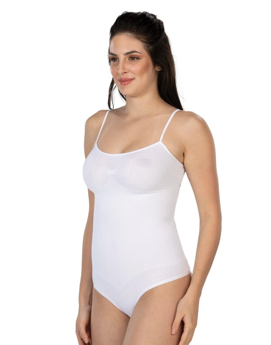 Beyaz Mı Emay 1927 İp Askıllı Ripli String Body