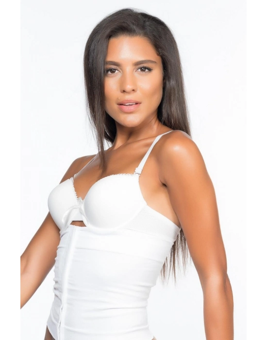 Beyaz Mı Emay 2026 Agraflı Korse