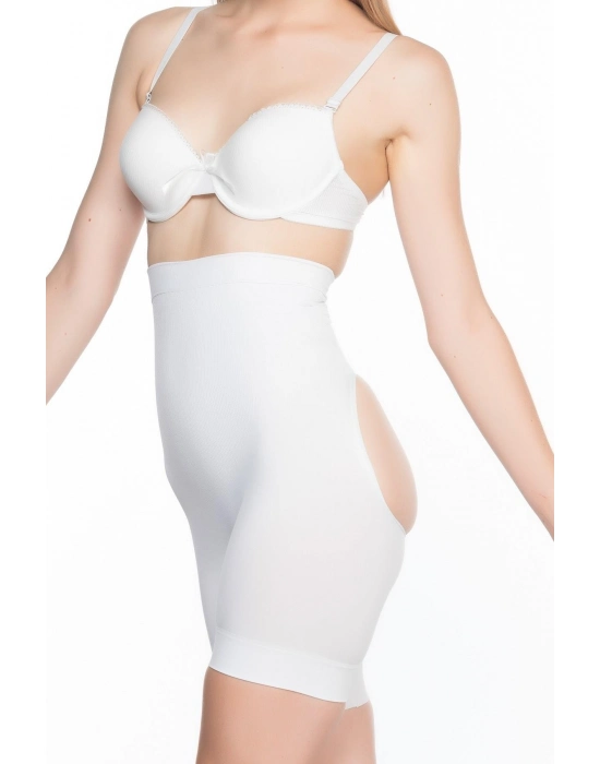Beyaz Mı Emay 2032 Popo Açık Masajlı Boxer Korse
