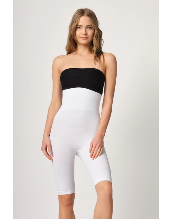 Beyaz Mı Emay 2044 Yüksek Bel Double Uzun Paçalı Korse