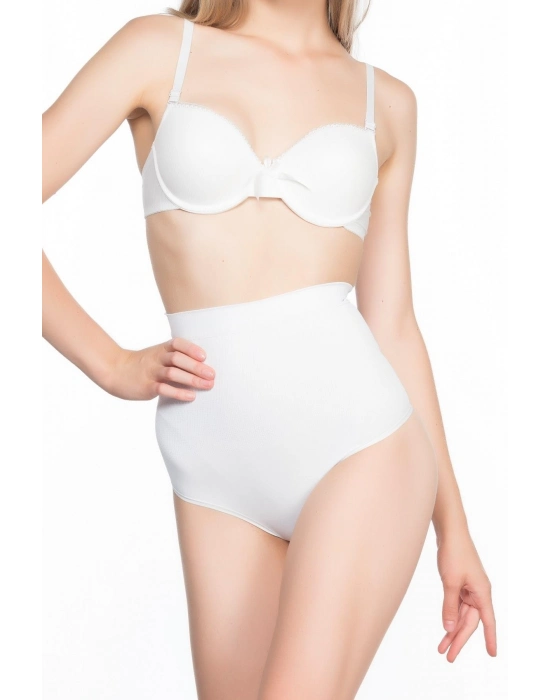 Beyaz Mı Emay 2054 Masajlı String Korse