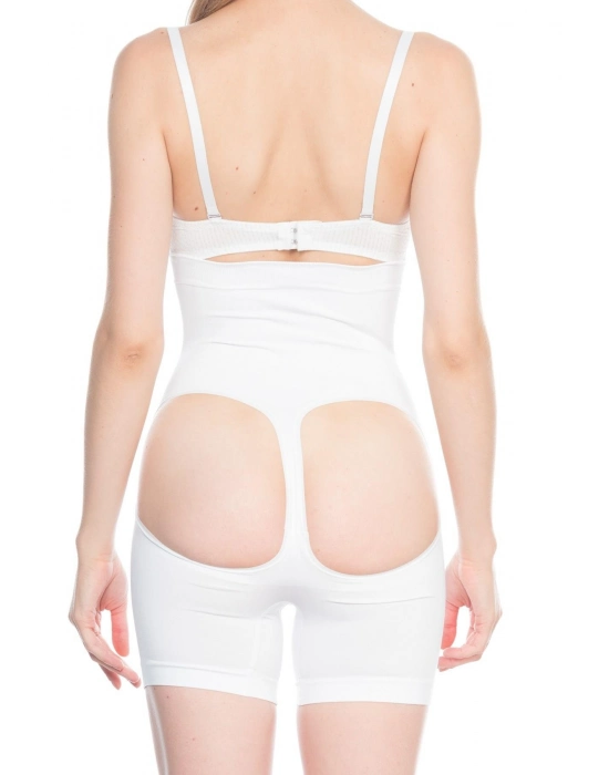 Beyaz Mı Emay 2063 Popo Açık Paçalı Korse