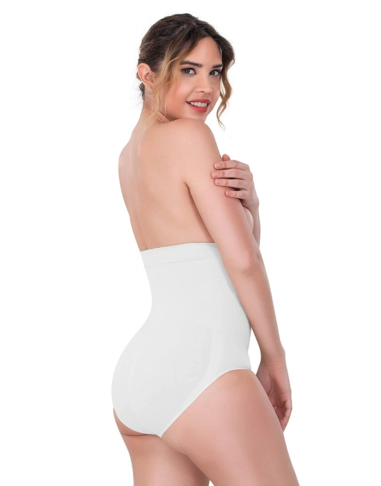 Beyaz Mı Emay 2080 Yüksek Bel Çıtçıtlı Slip Korse