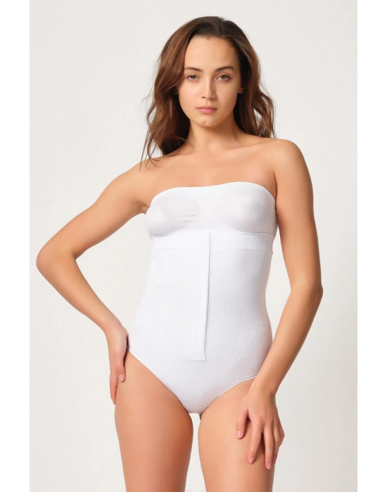 Beyaz Mı Emay 2088 Önden Agraflı Slip Korse