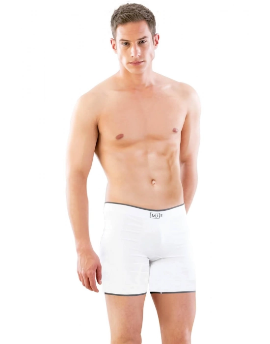 Beyaz Mı Emay 2108 Seamless Uzun Erkek Boxer