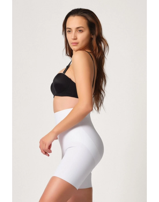 Beyaz Mı Emay 2816 Yüksek Bel Boxer Lazer Korse