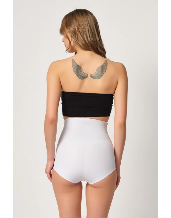 Beyaz Mı Emay 2842 Lazer Dantelli Slip Korse