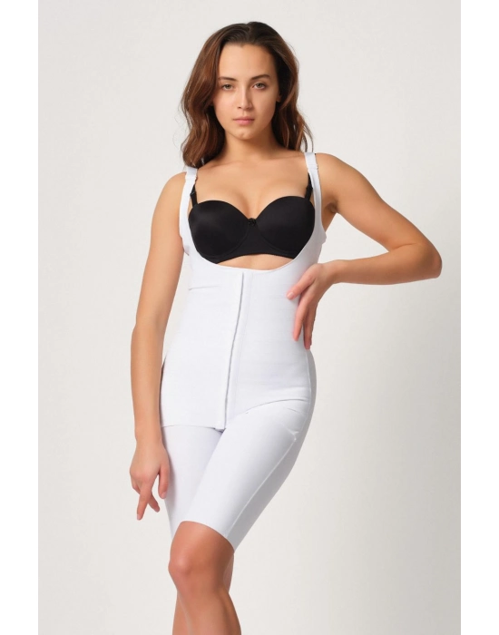 Beyaz Mı Emay 2915 Agraflı Yelek Karyoka Destekli Boy Korse