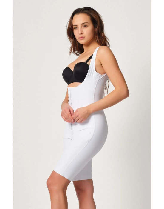 Beyaz Mı Emay 2915 Agraflı Yelek Karyoka Destekli Boy Korse