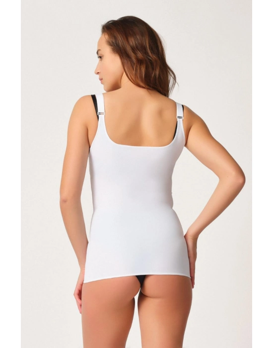 Beyaz Mı Emay 2916 Karyoka Destekli Agraflı Atlet Korse