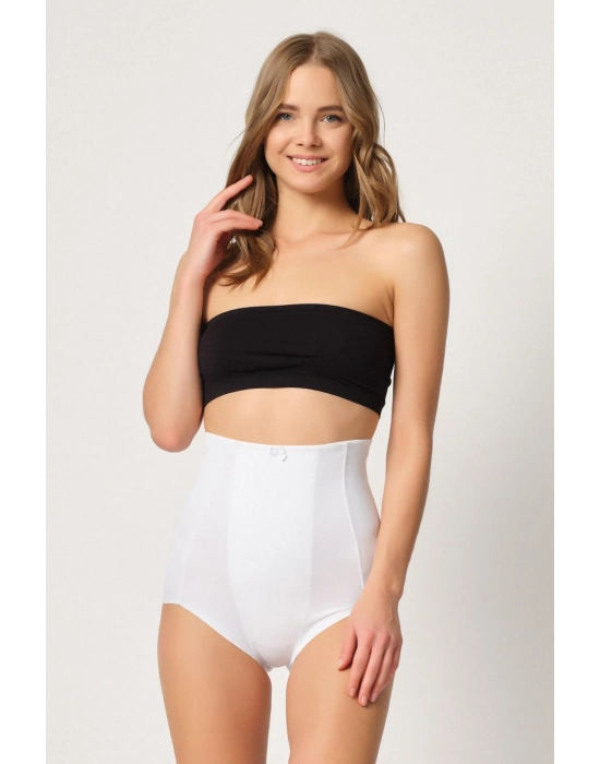 Beyaz Mı Emay 2920 Yüksek Bel Karın Desteklı Slip Lazer Korse