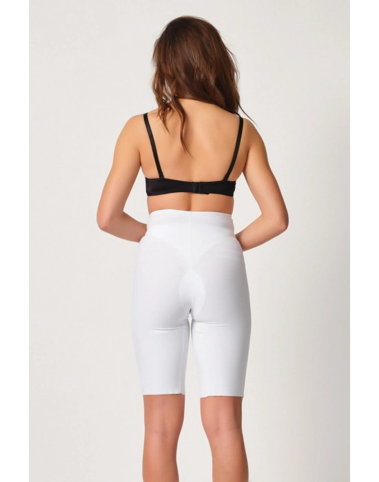 Beyaz Mı Emay 2923 Yüksek Bel Karyokalı Paçalı Lazer Korse