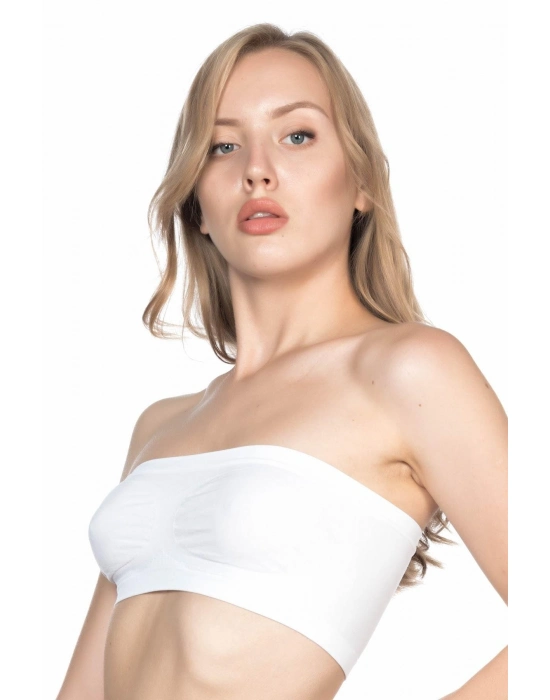 Beyaz Mı Emay 4002 Soft Straplez Büstiyer