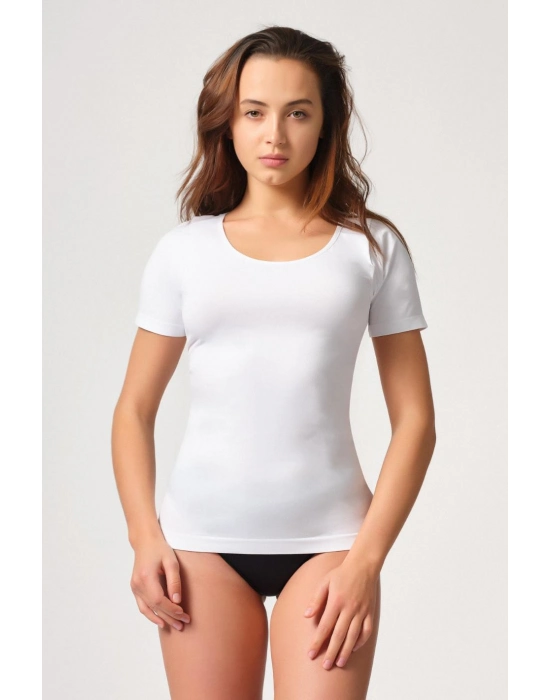 Beyaz Mı Emay 5004 Soft Yarım Kollu Atlet