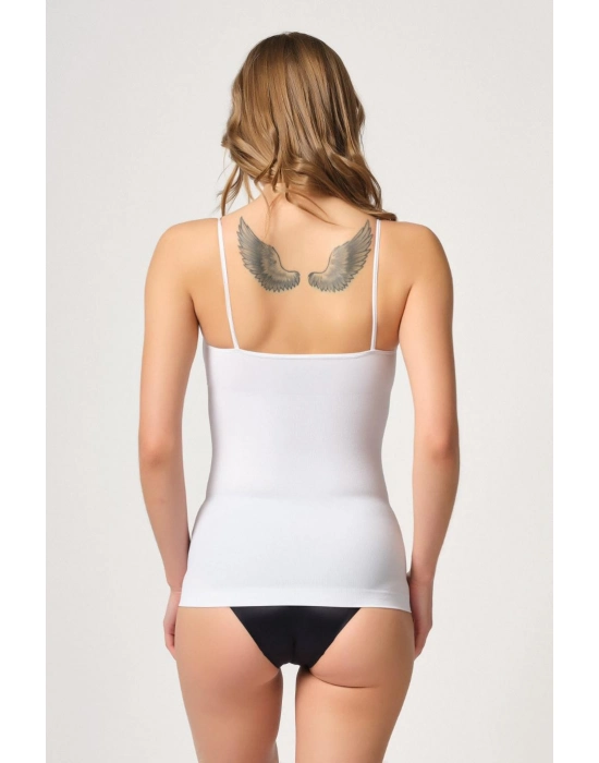 Beyaz Mı Emay 5020 İnce Askılı Atlet Korse