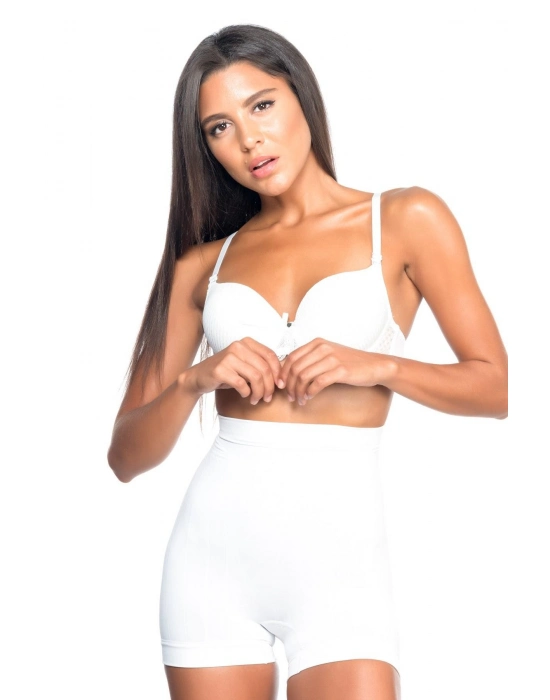 Beyaz Mı Emay 7027 Düşük Bel Boxer Korse