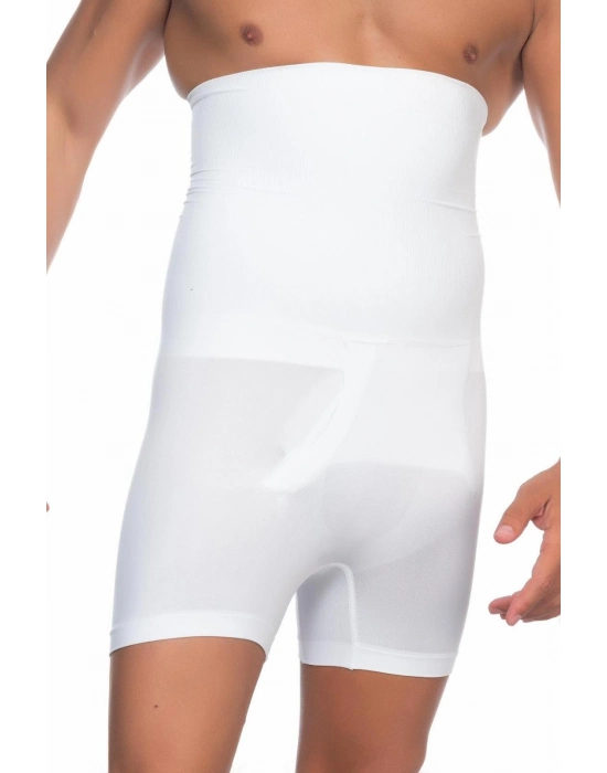 Beyaz Mı Emay E1005 Erkek Yüksek Bel Double Boxer Korse