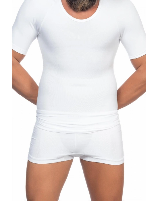 Beyaz Mı Emay E1010 Yarım Kol Erkek Korse Atlet