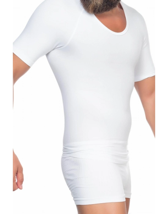 Beyaz Mı Emay E1010 Yarım Kol Erkek Korse Atlet