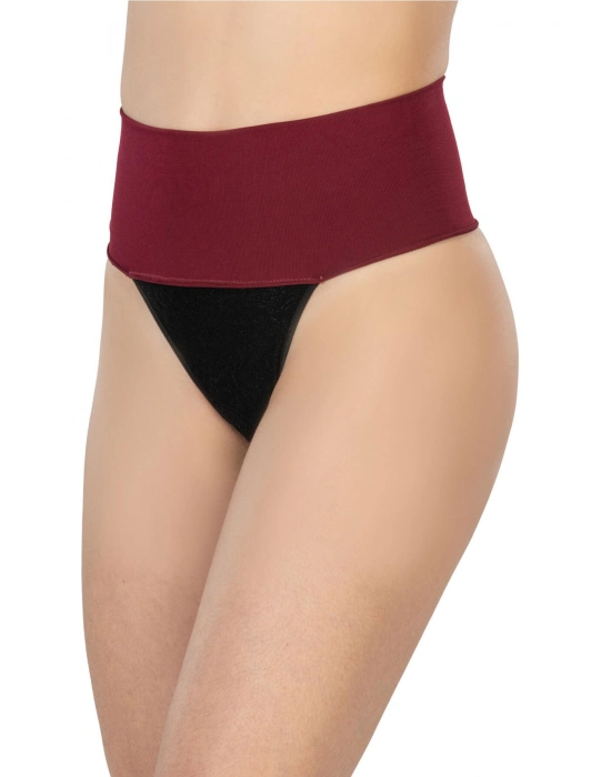 Bordo Mı 2048 Seamless Çift Renk String Korse