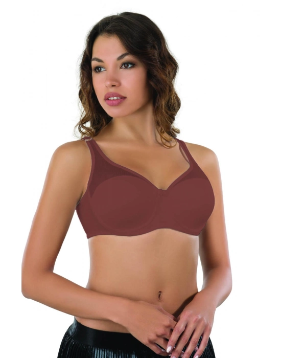 Bordo Mı Emay 167c Pedli Tül Toparlayıcı Sütyen