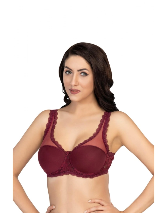 Bordo Mı Emay 172 D Pedli Dantelli Balenli Minimazer