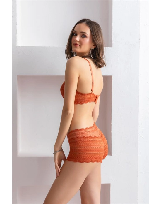 Bralet Sütyen Boxer Takım Kiremit (brf31813)