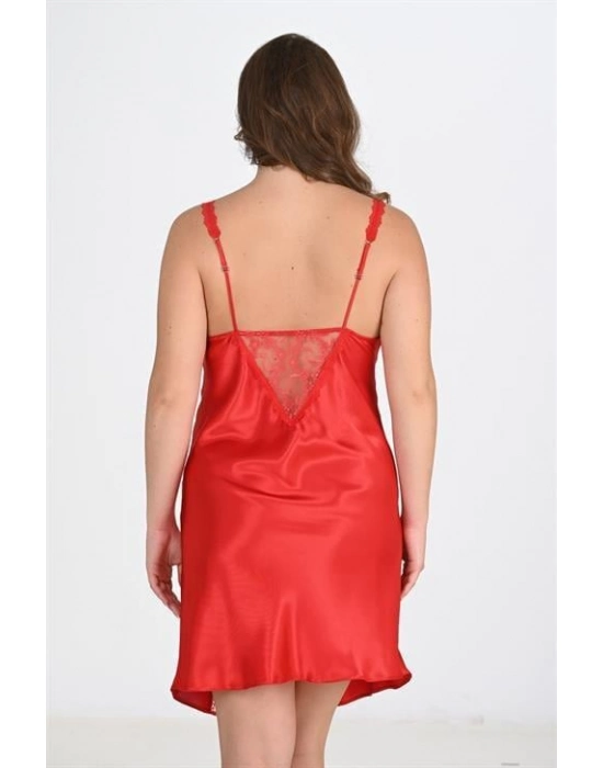 Büyük Beden Kırmızı Gecelik 2102