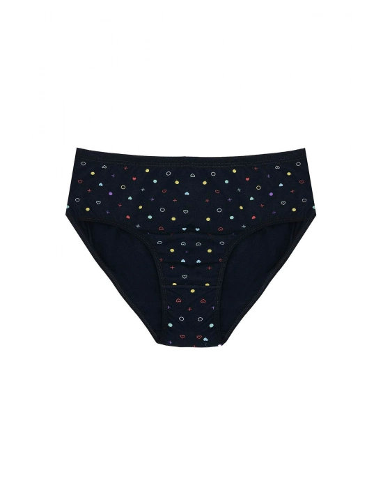 Büyük Beden Pamuklu Likralı Karışık Renkli 3lü Külot