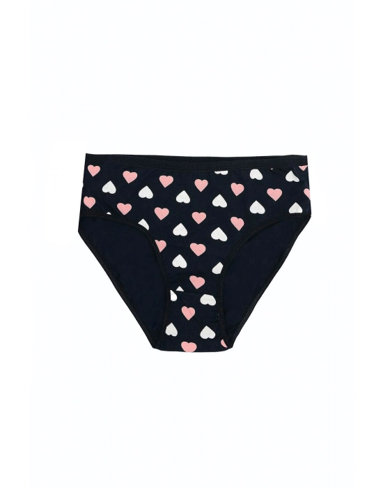 Büyük Beden Pamuklu Likralı Karışık Renkli 3lü Külot