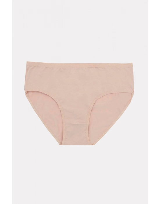 Büyük Beden Pamuklu Siyah Beyaz Ten Rengi 3lü Külot