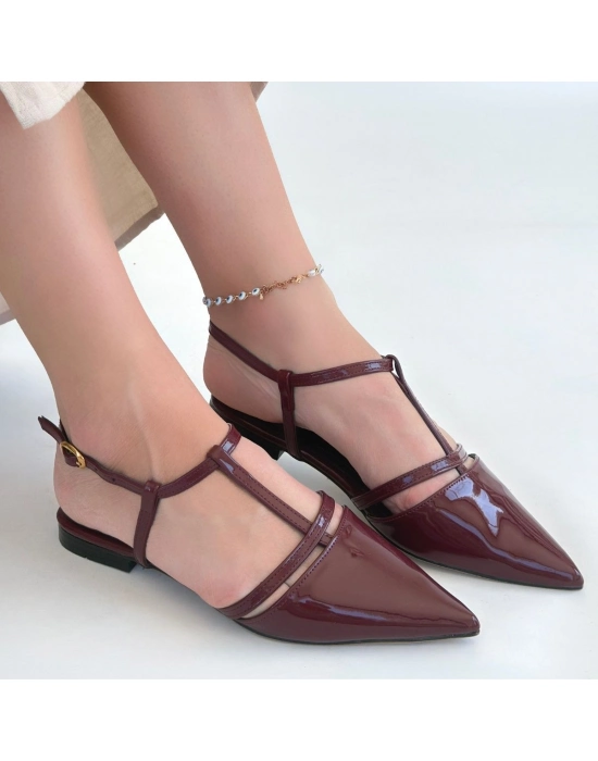 Canca Bordo Rugan Babet Ayakkabı - Bamido