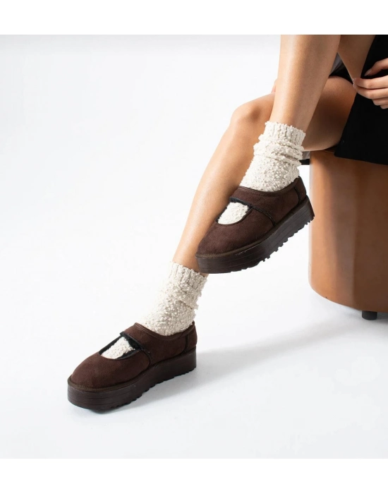 Carren Kahverengi Süet Bot - Bamido