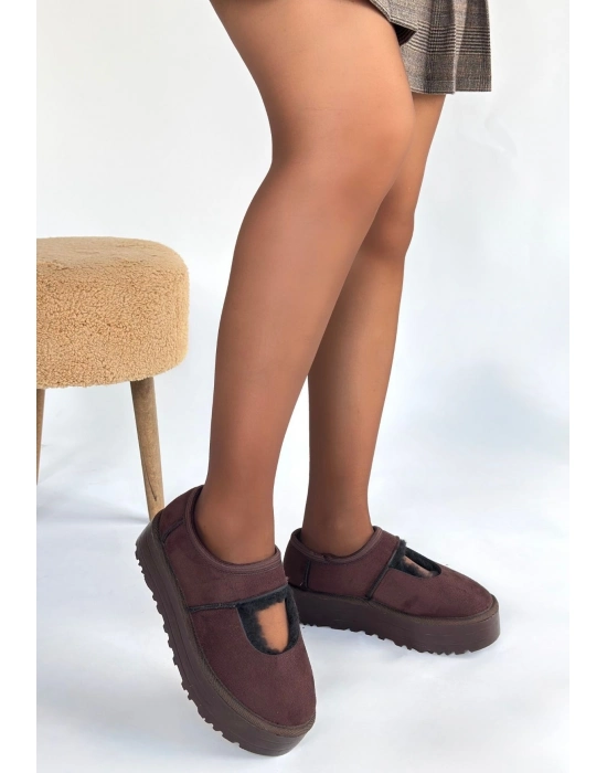 Carren Kahverengi Süet Bot - Bamido