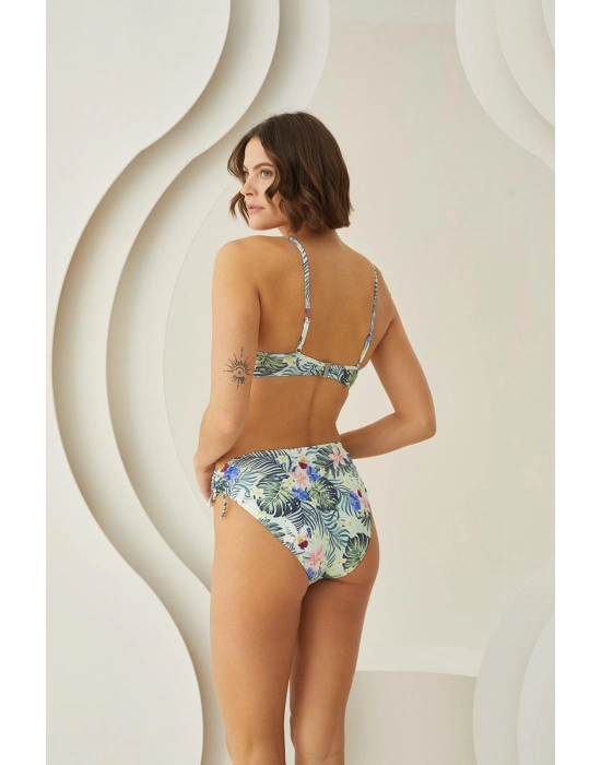 Çiçek Desenli Kaplı Bikini Takımı