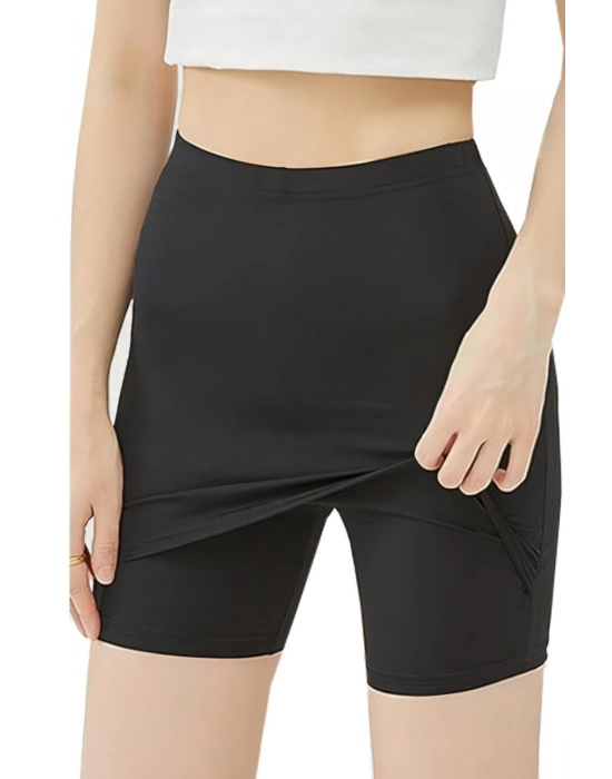 Çift Katmanlı Etek Altı Şort Korse Kadın 4432