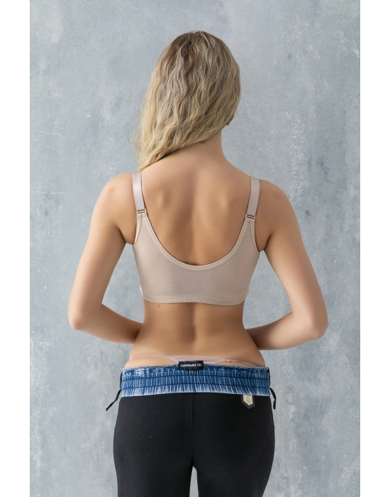 Çıtçıtlı Toparlayıcı Minimizer  Sütyen Cappucino (brf11991)