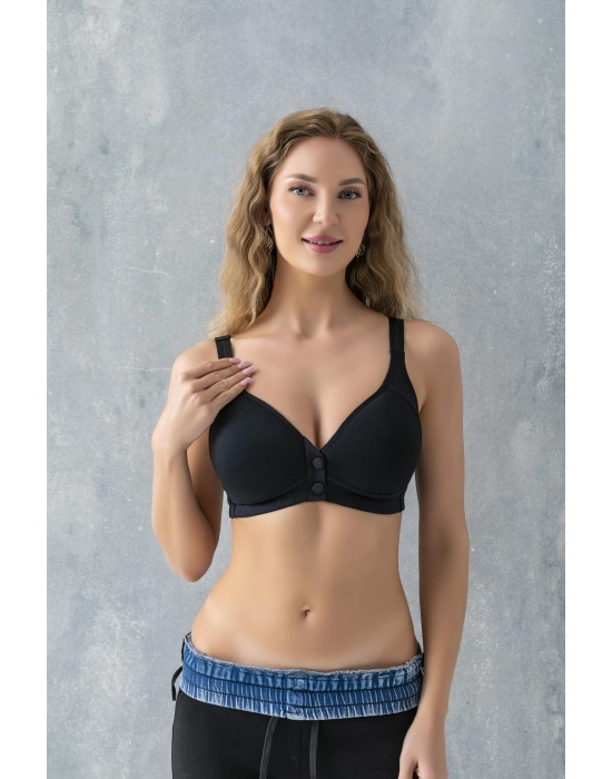 Çıtçıtlı Toparlayıcı Minimizer Sütyen Siyah (brf11991)