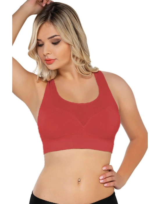 Coral Mı Emay 4027 Seamless Tül Pedli Toparlayıcı Büstiyer