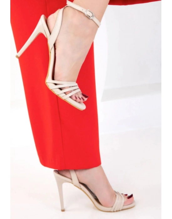 Coze Nude Topuklu Ayakkabı - Bamido