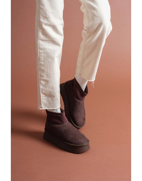 Cuen Kahverengi Süet Bot - Bamido