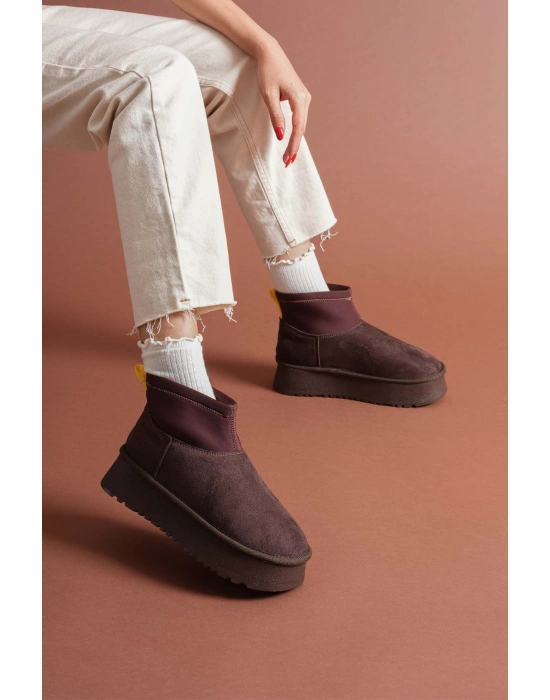 Cuen Kahverengi Süet Bot - Bamido