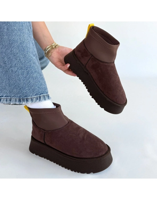 Cuen Kahverengi Süet Bot - Bamido