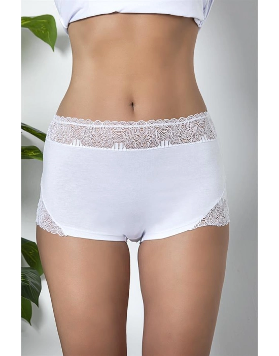 Dantel Detaylı Boxer Beyaz (brf21783)