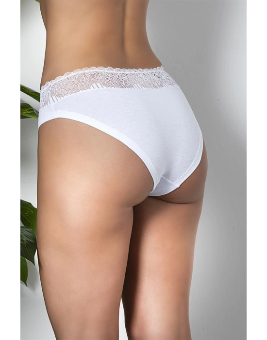 Dantel Detaylı Slip Külot Beyaz (brf21781)
